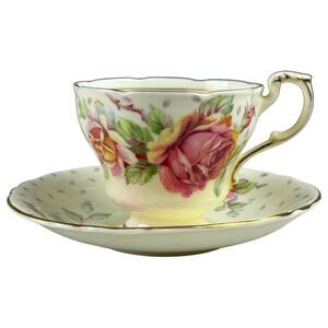 Paragon Golden Emblem Vintage Teacup and Saucer Double Warrant Fine Bone China
